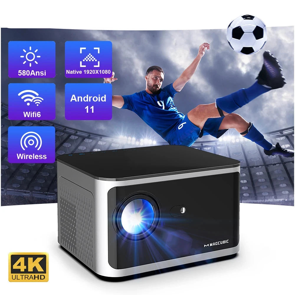 Android 11 4K Smart Projector 1920*1080P Full HD