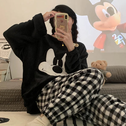 Disney Mickey winter new couple pajamas